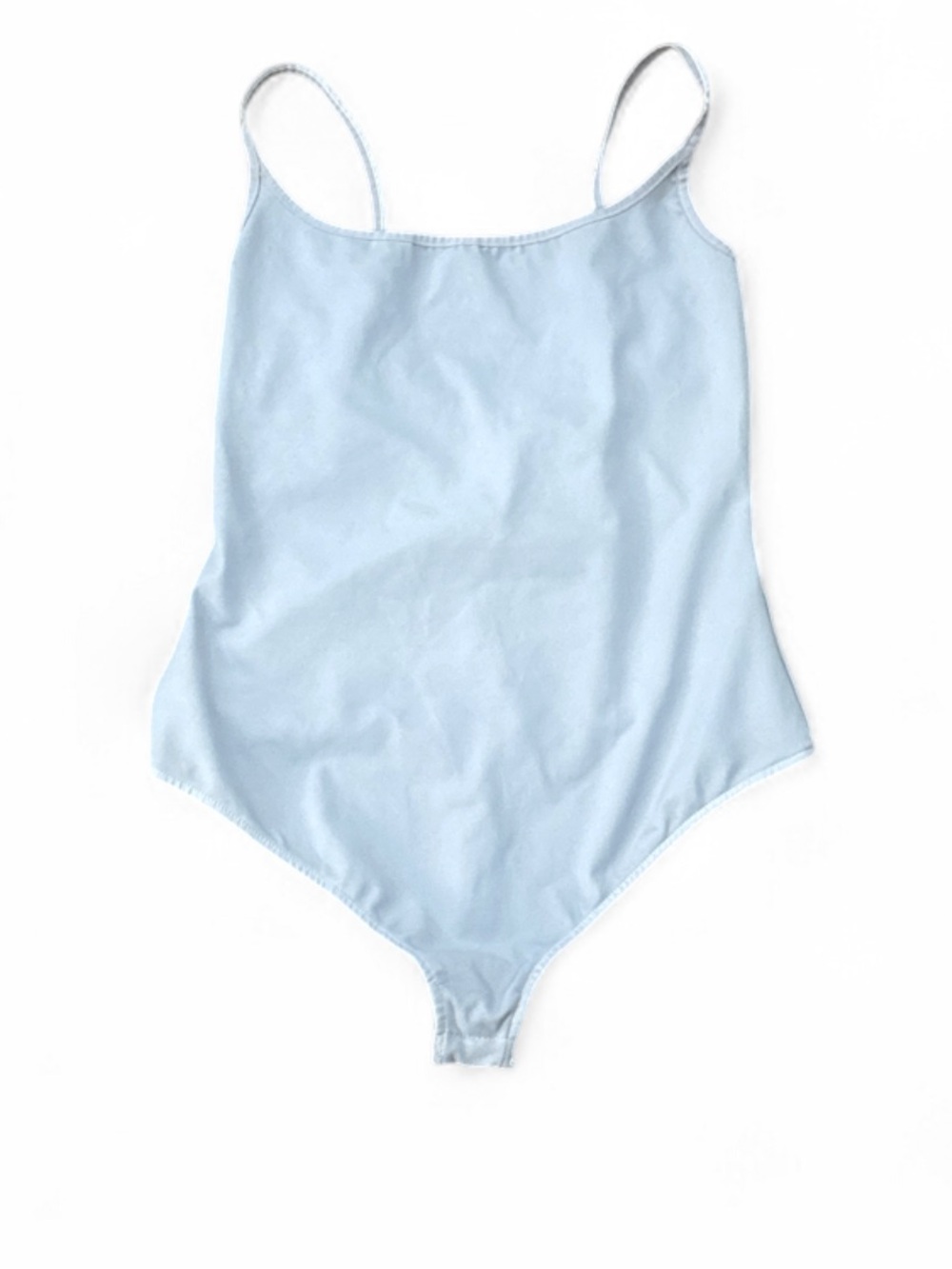 Free People Intimately Strappy Basique Simple Basic Gray/Blue Bodysuit Top Sz M